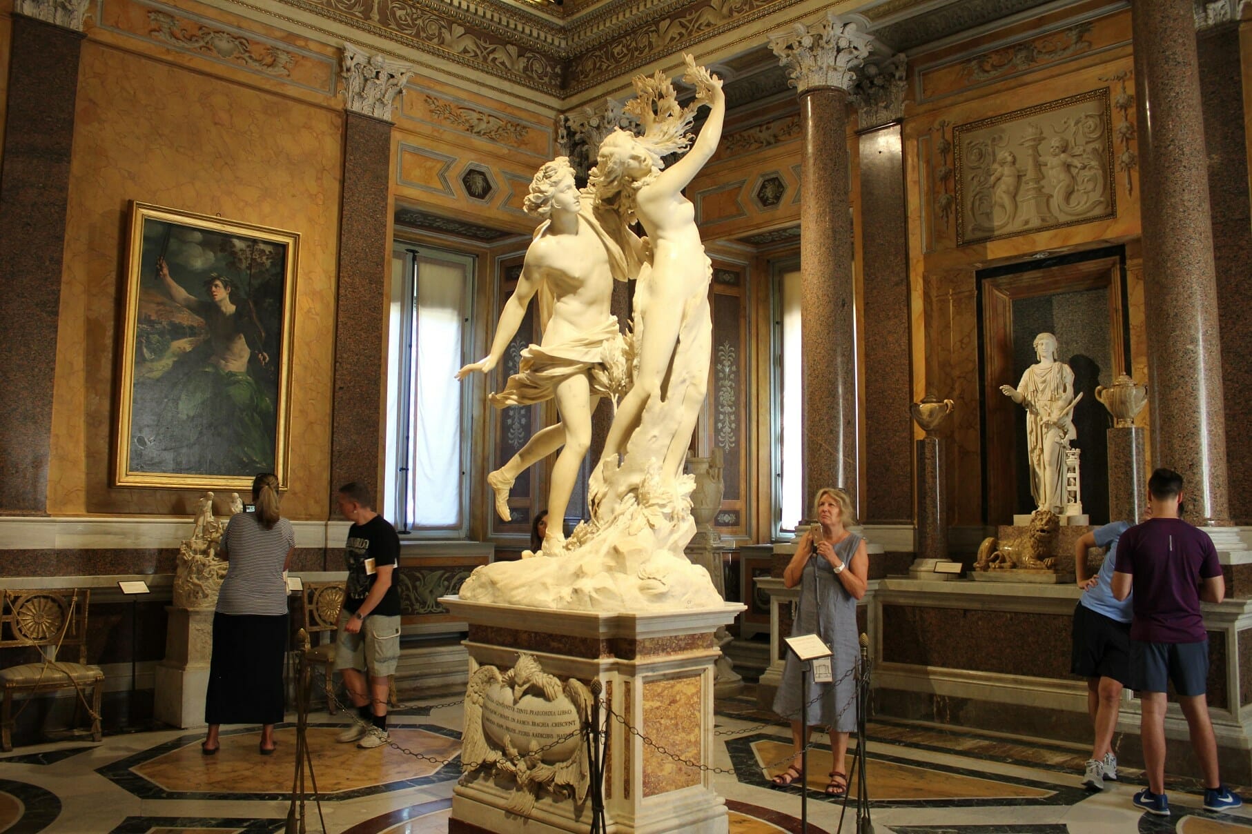 visit villa borghese sculpture