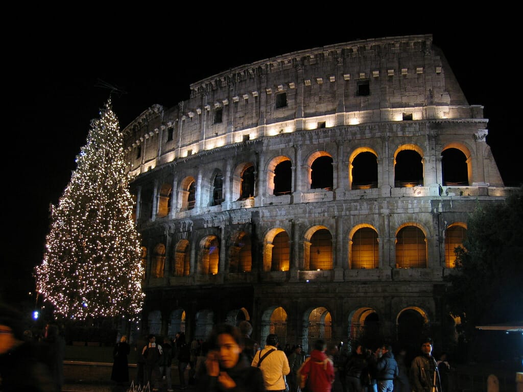 Rome Wheather Christmas Colliseum Rome