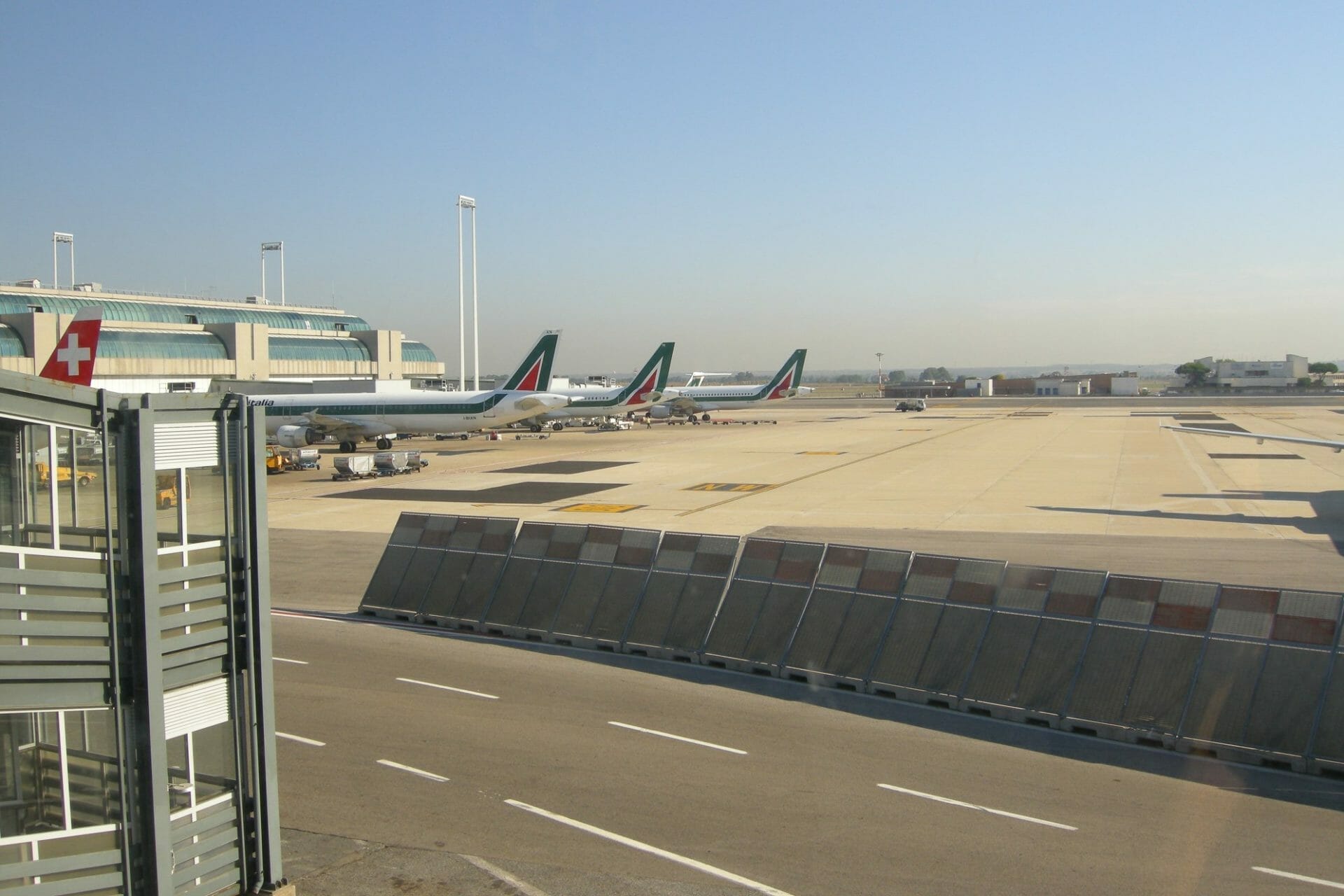 Rome international airport Fiumicino