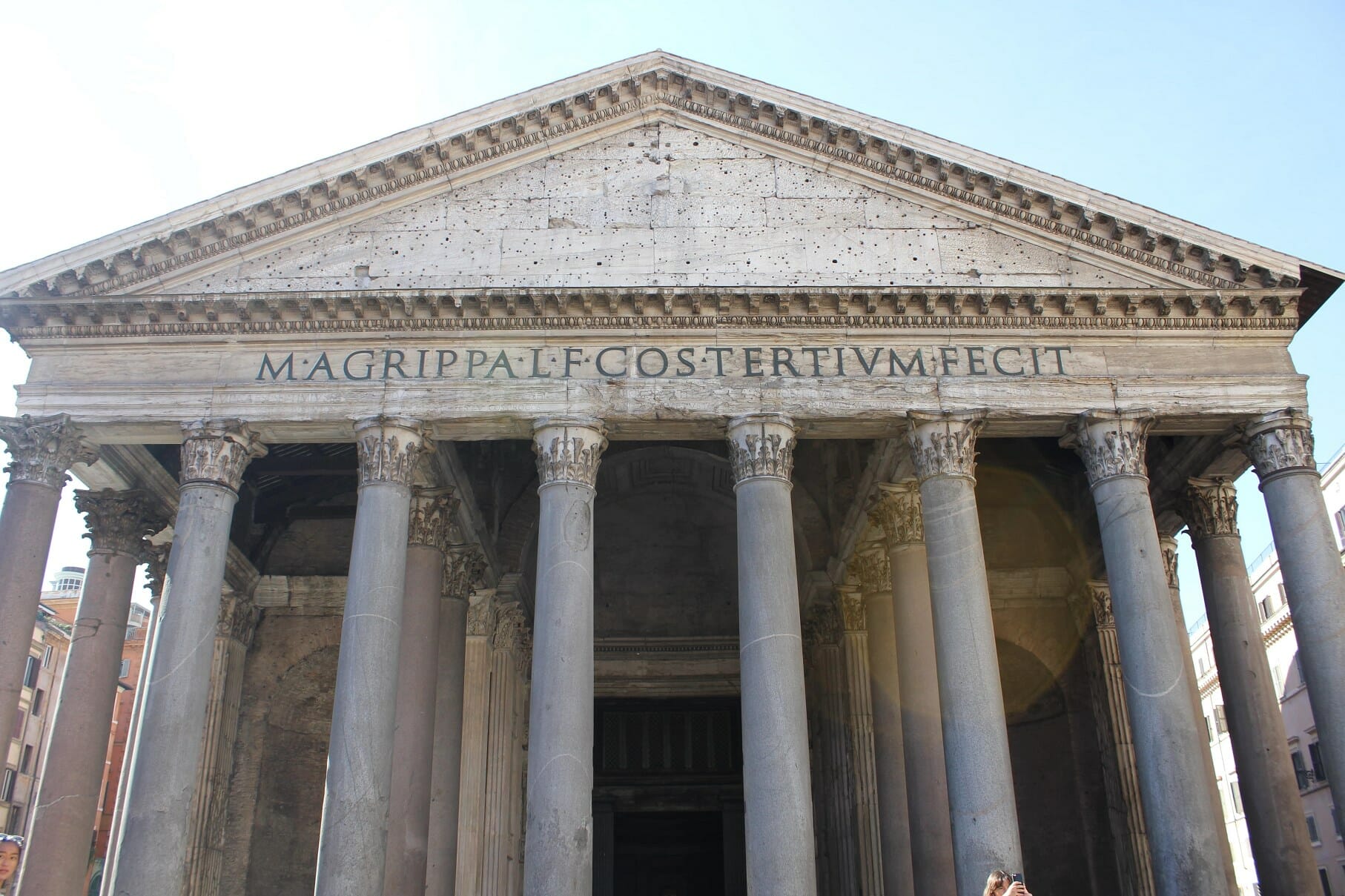 Pantheon Rome main entrance