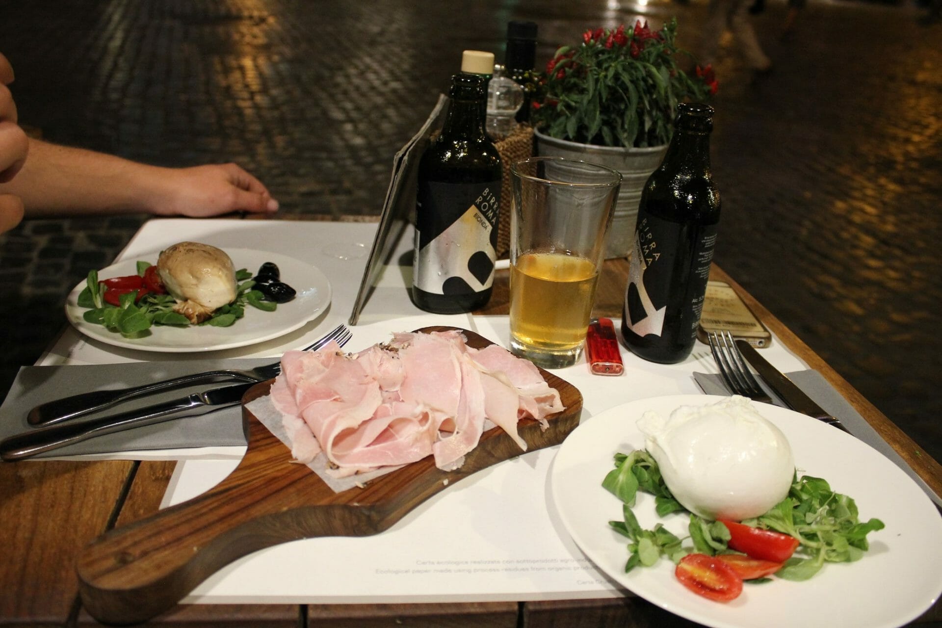 travel tips for rome Typical meal