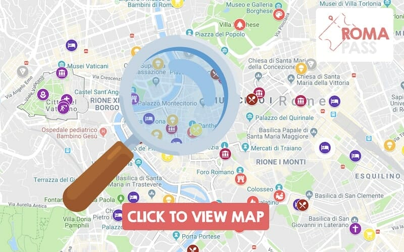 Rome City Map: Activities, Public Transport & Neighbourhoods