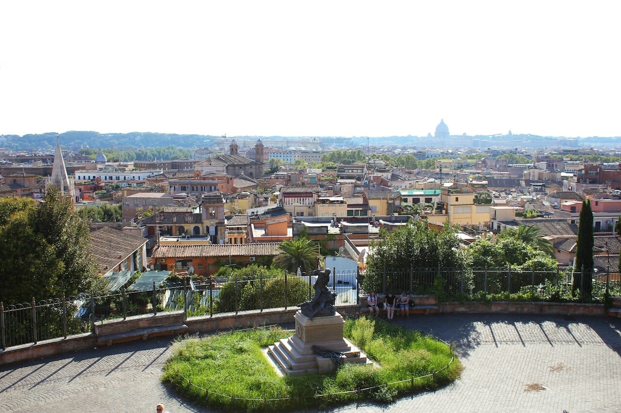 best views in rome pincio terrace