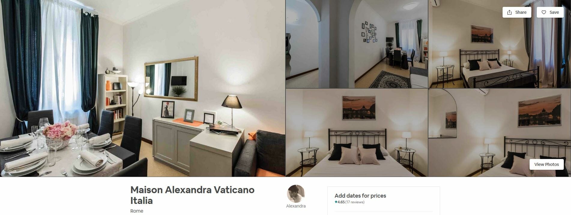 Maison_Alexandra_Vaticano best airbnbs rome Maison Alexandra Vaticano