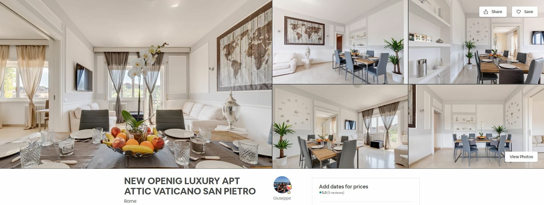 best airbnbs rome New Openig Luxury