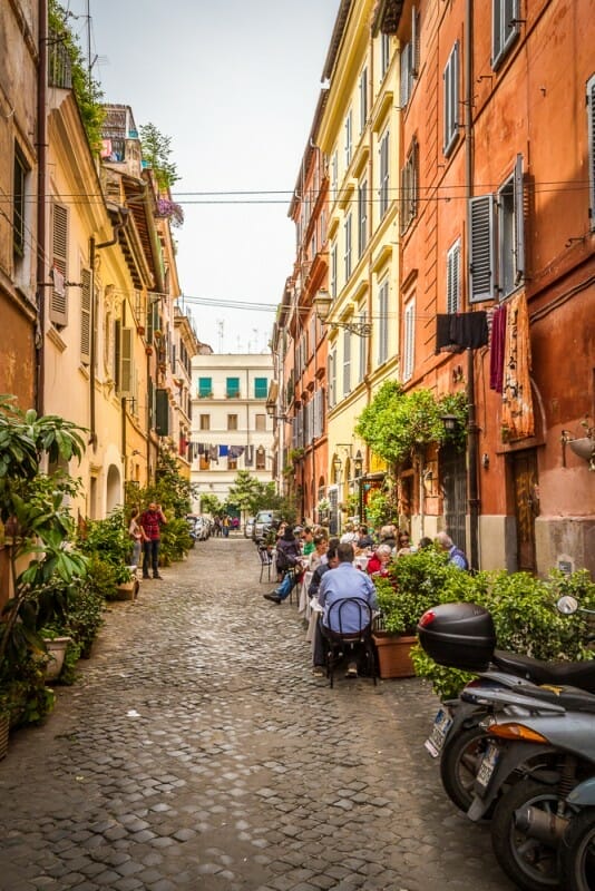 Trastevere_Restaurant romantic restaurants in rome Trastevere