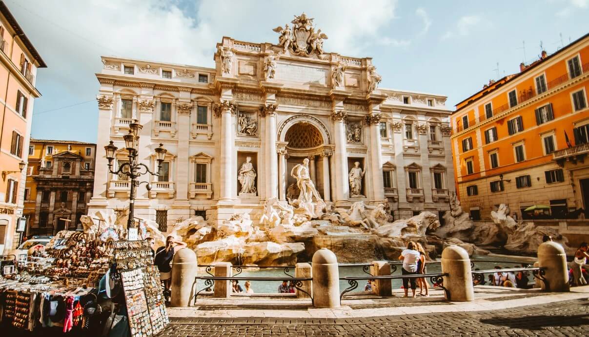 Visiting Trevi Fountain