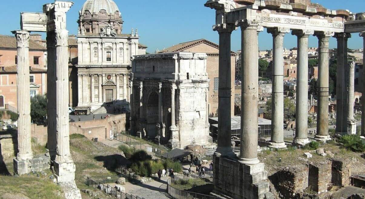 Palatine hill Rome ruins