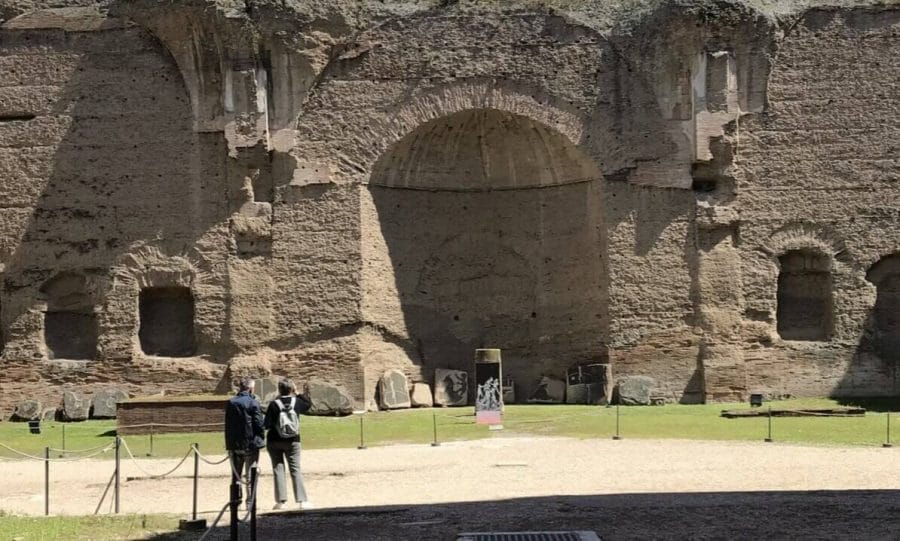 Entrance to Baths of Caracalla with Pemcards Postcard