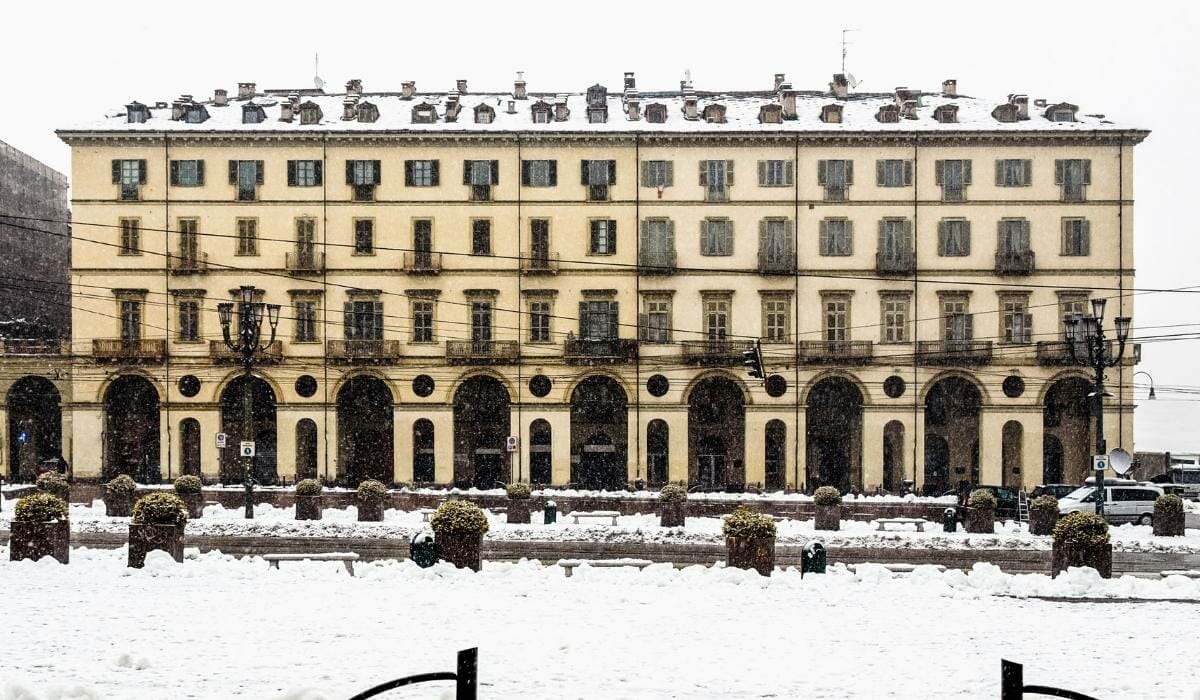 Turin city winter