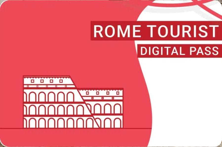 rome tourist card logo design