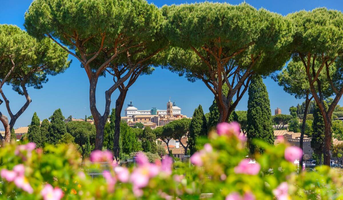 Visiting Rose Garden in Rome