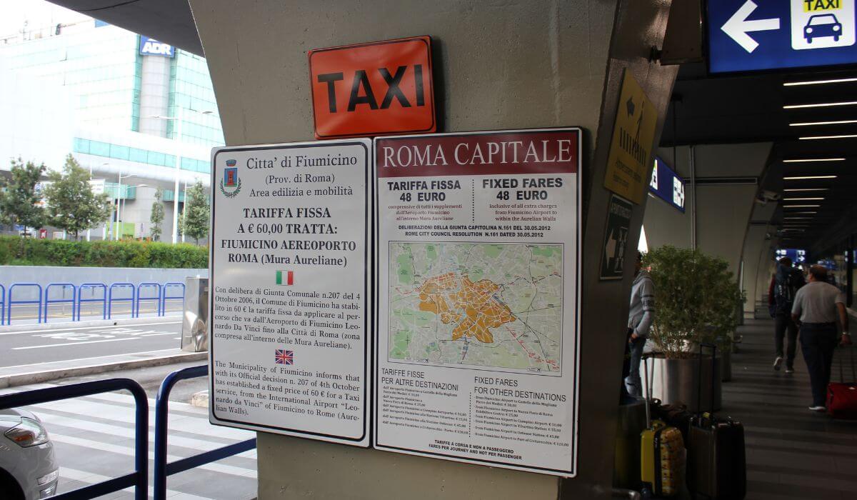 taxi scams in Rome