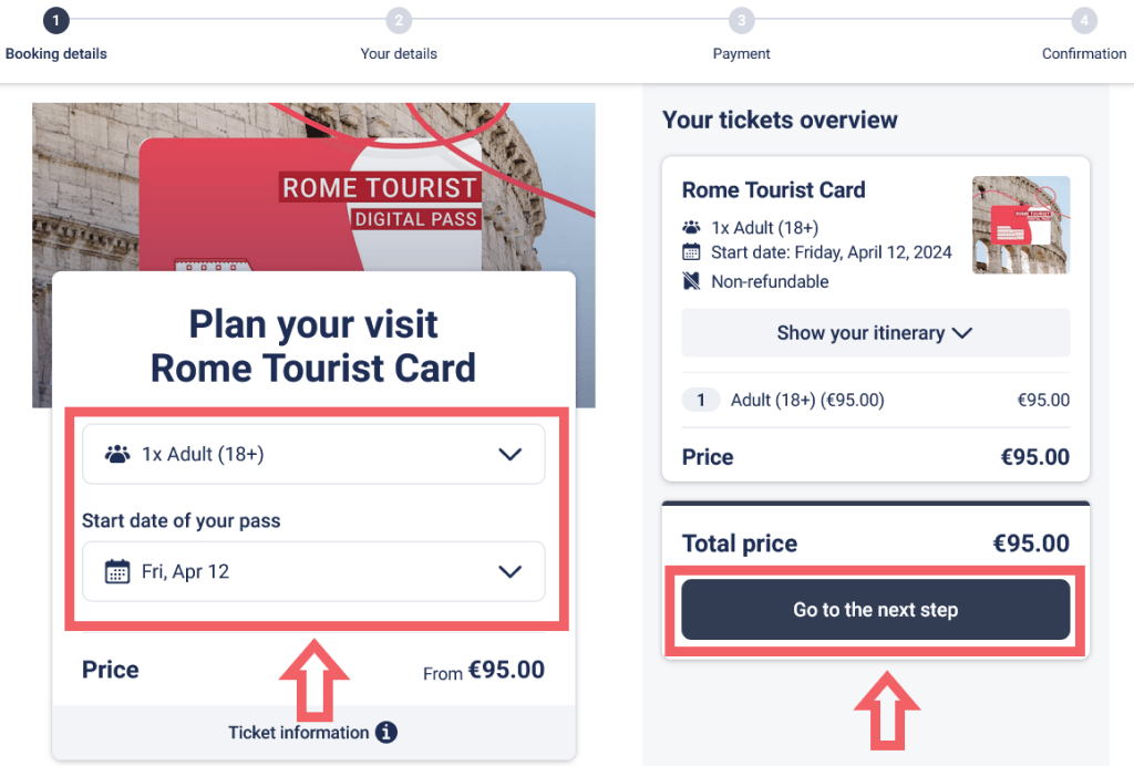 buy rome tourist card