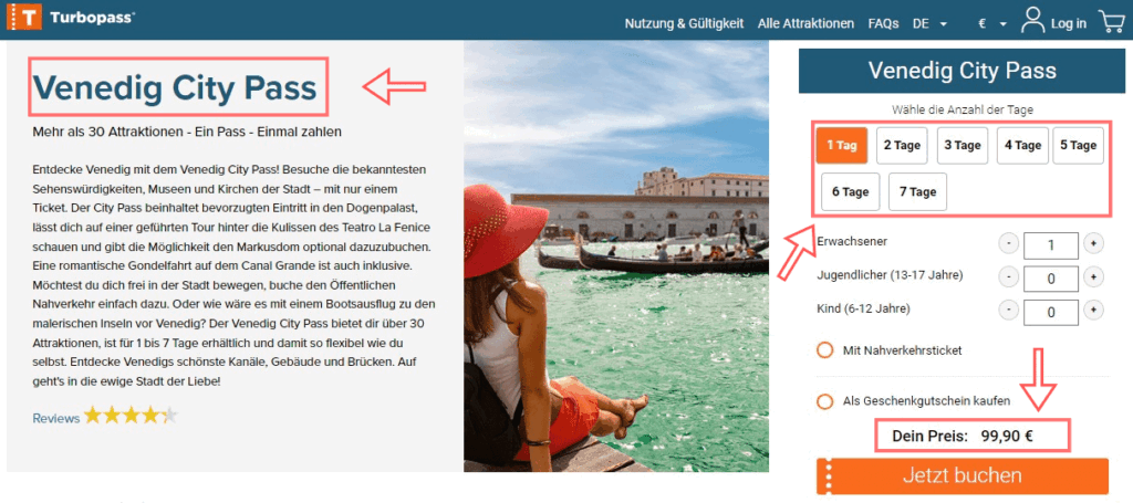 turbopass venedig kaufen