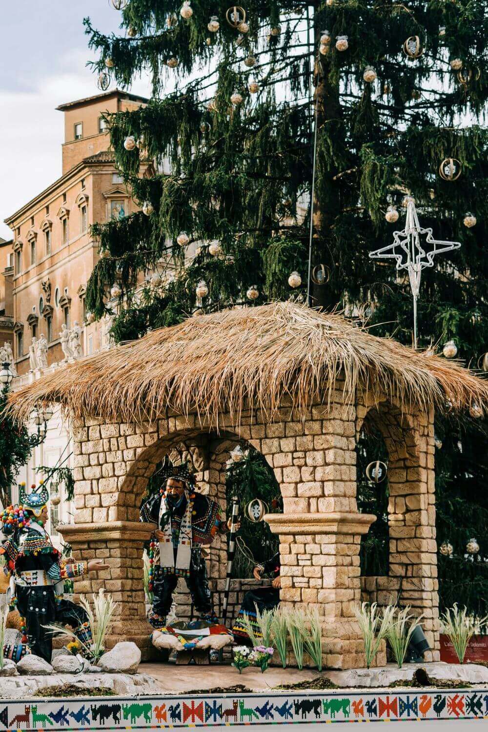 Rome Christmas market streets