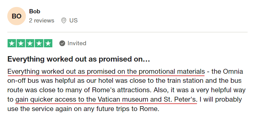 Omnia card rome customer review