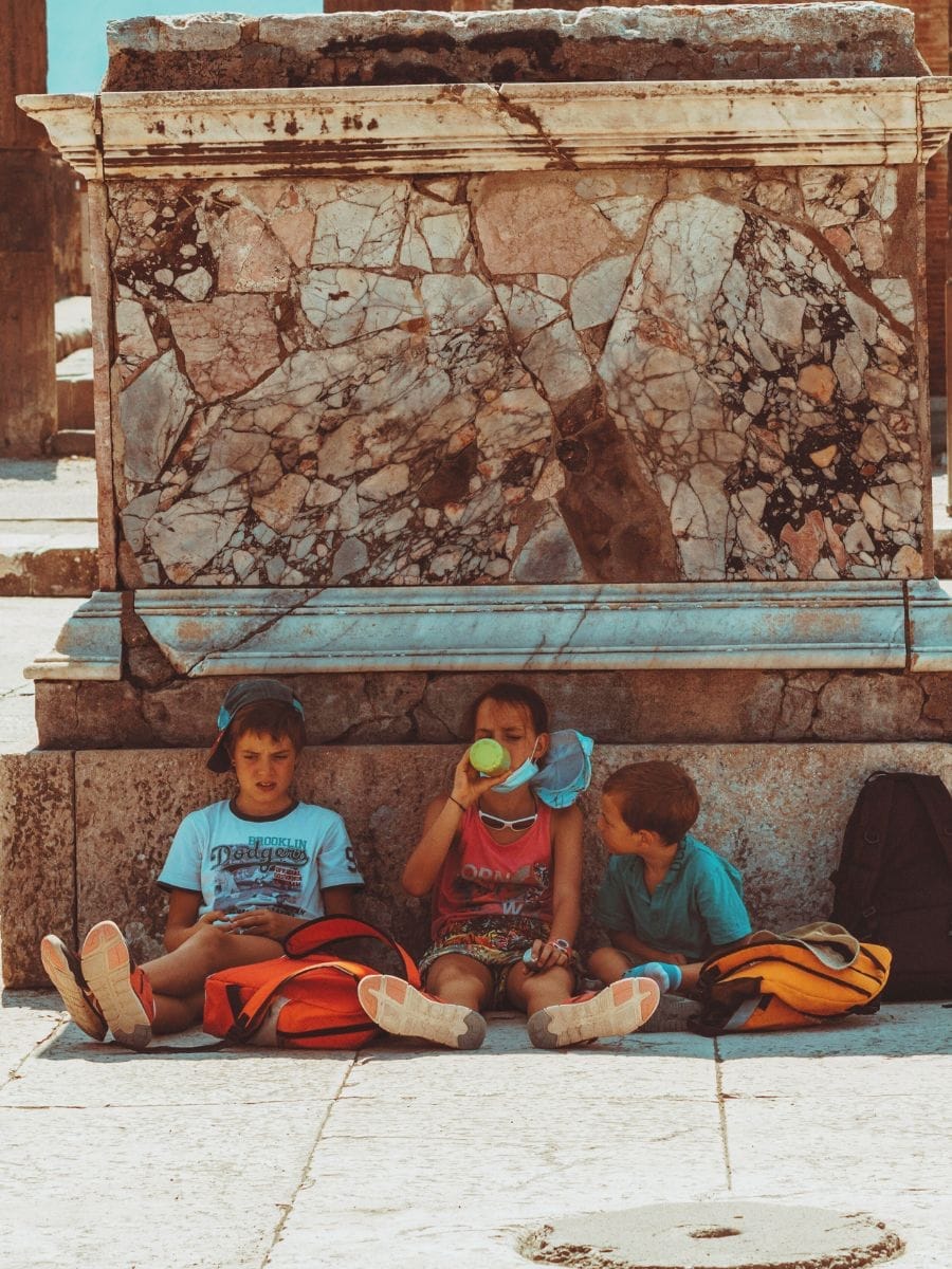 family trip to Rome with kids