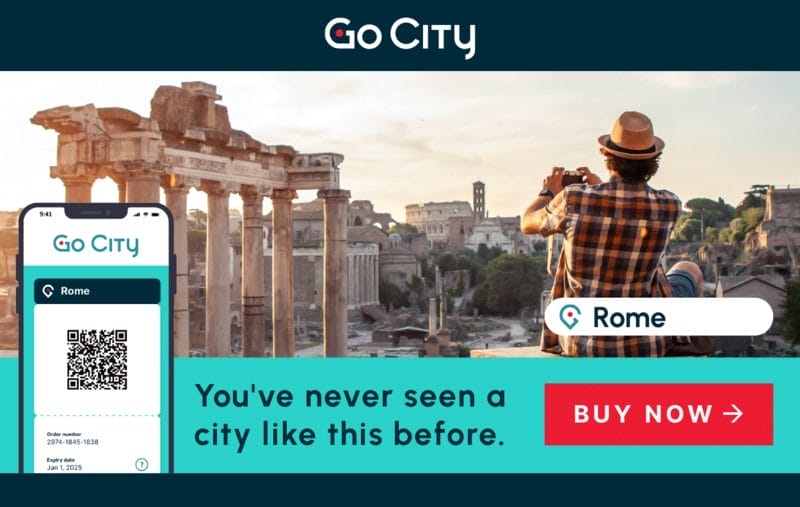 go city rome explorer pass promo ad image