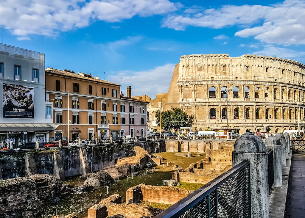 rome colosseum inside view