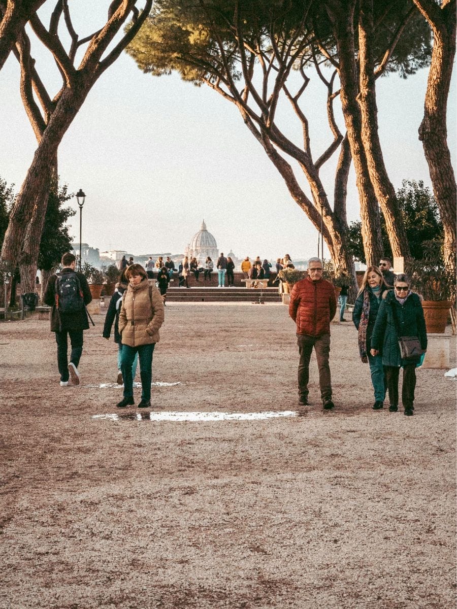 The Central Promenade Orange Garden in Rome