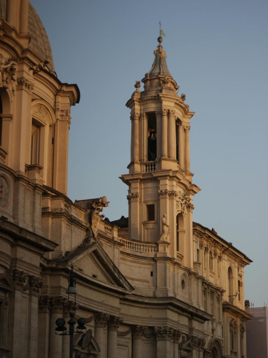 piazza Navona Rome evening