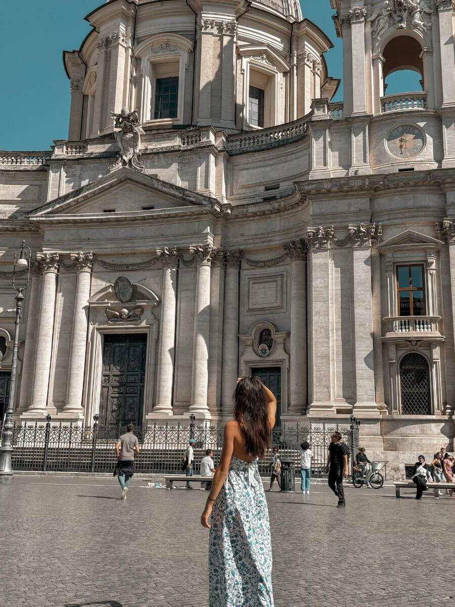 traveling solo woman in Italy